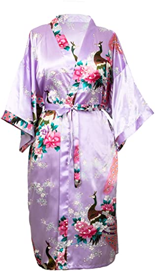 Kimono Yukata Cotton - Sexy Female Mini Silk Robe Rayon