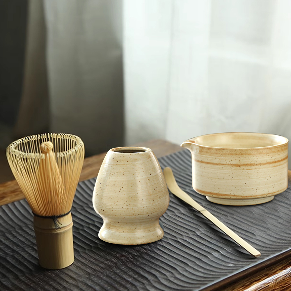 Japanese Matcha Whisk Stand Te - مراجعة Matcha Bowl Chawan وسعره