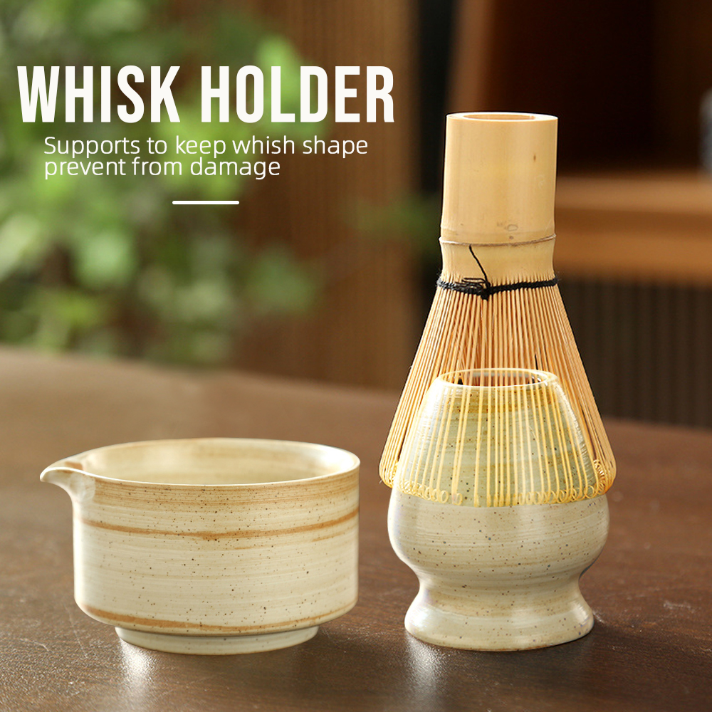 Japanese Matcha Whisk Stand Te - مراجعة Matcha Bowl Chawan وسعره