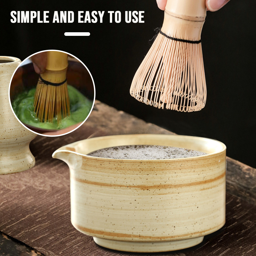 Japanese Matcha Whisk Stand Te - مراجعة Matcha Bowl Chawan وسعره