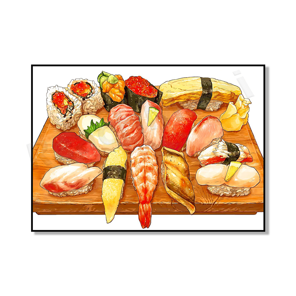 Japanese-style Wall Decoration - مراجعة Japanese Food Lifestyle وسعره