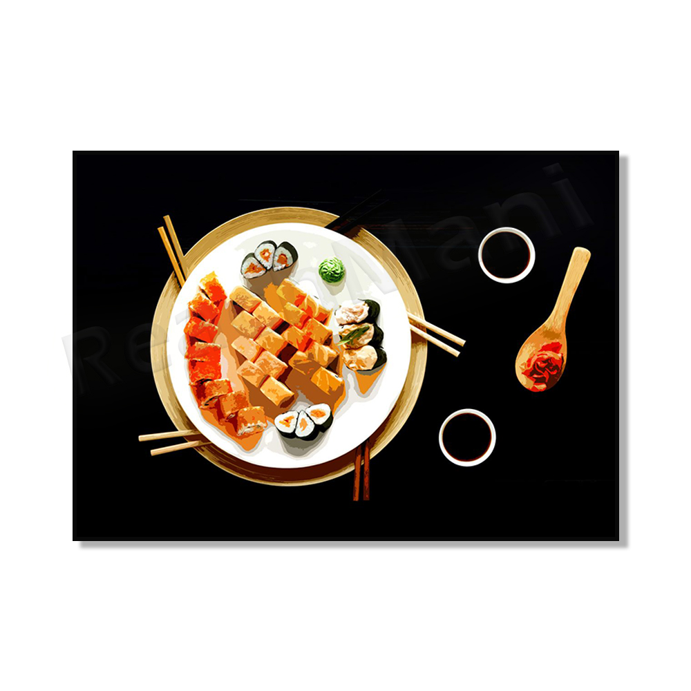Japanese-style Wall Decoration - مراجعة Japanese Food Lifestyle وسعره