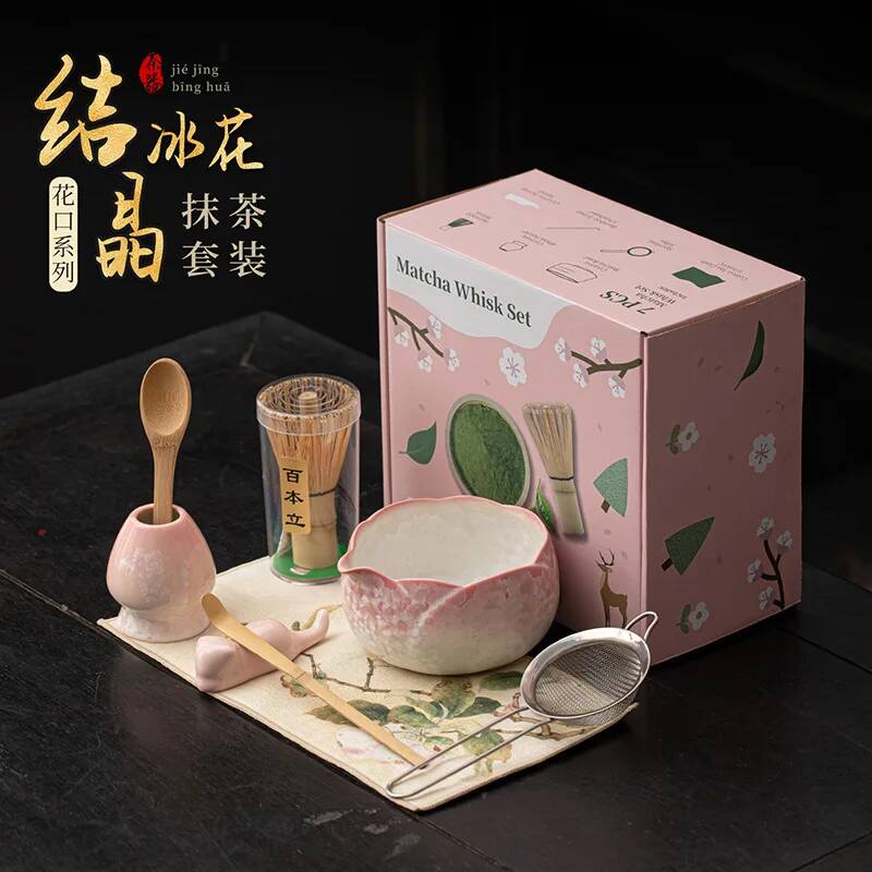 4/8PCS Matcha Set Bamboo Whisk - مراجعة Matcha Bowl Chawan وسعره