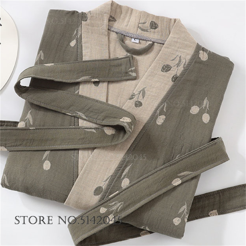 100% Cotton Coupe Robe Sleepwe - مراجعة Kimono Yukata Cotton وسعره