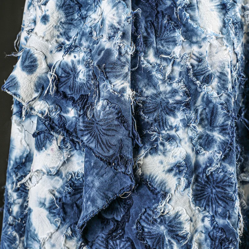 Indigo Tie-dye Linen Cotton Fa - مراجعة Indigo Dye Kit وسعره