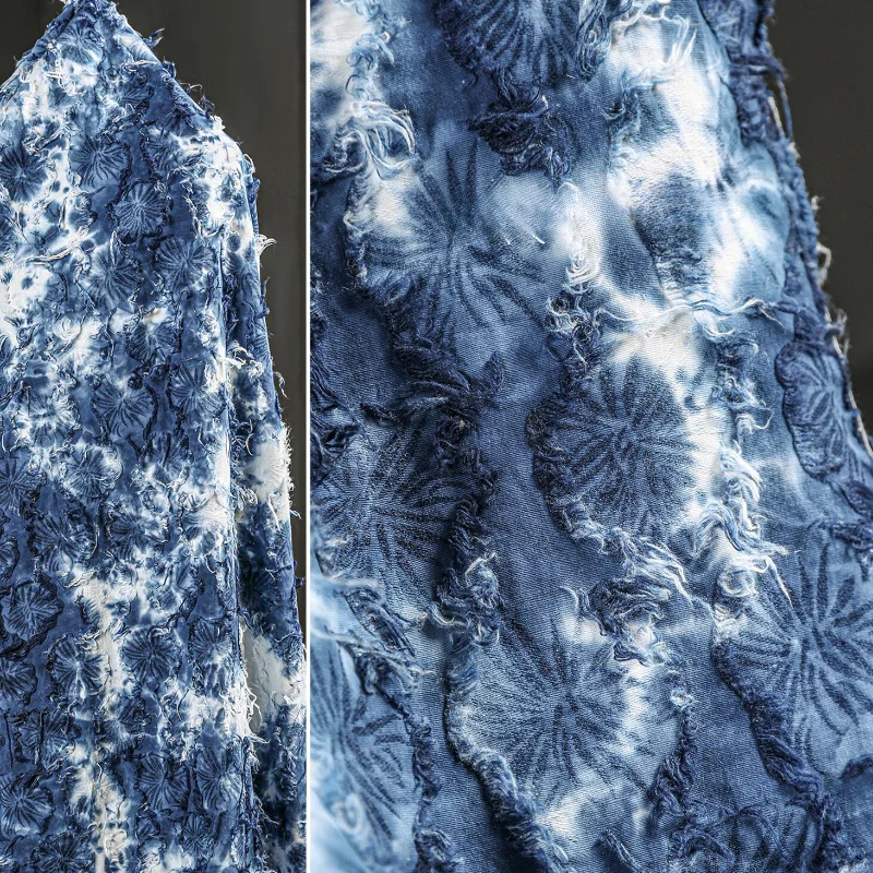 Indigo Tie-dye Linen Cotton Fa - مراجعة Indigo Dye Kit وسعره