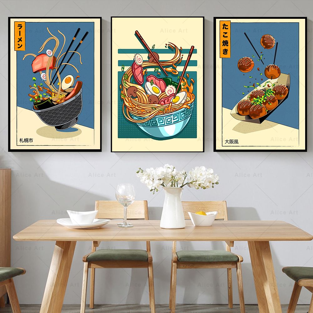 Japanese Style Poster Kitchen  - مراجعة Japanese Food Lifestyle وسعره