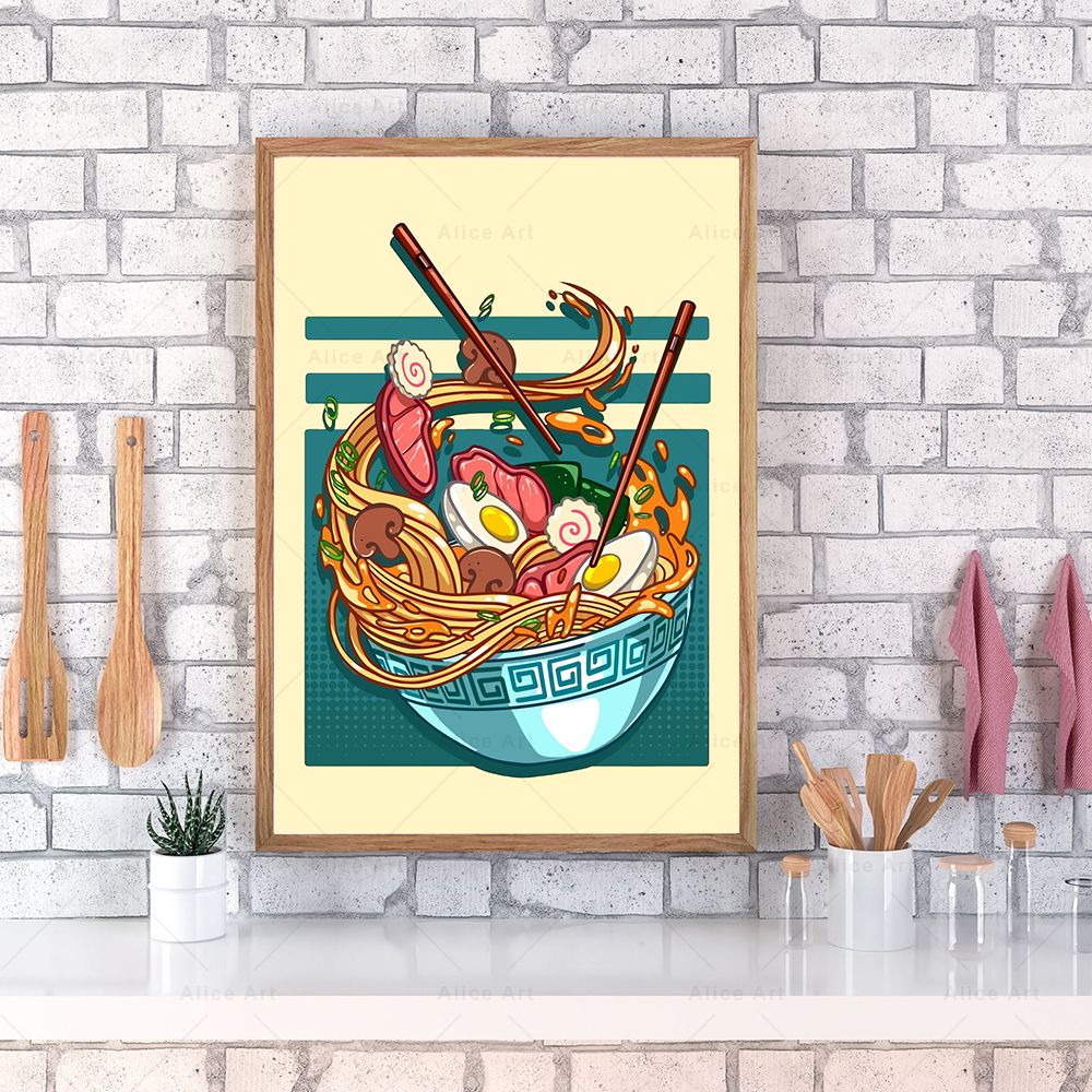 Japanese Style Poster Kitchen  - مراجعة Japanese Food Lifestyle وسعره