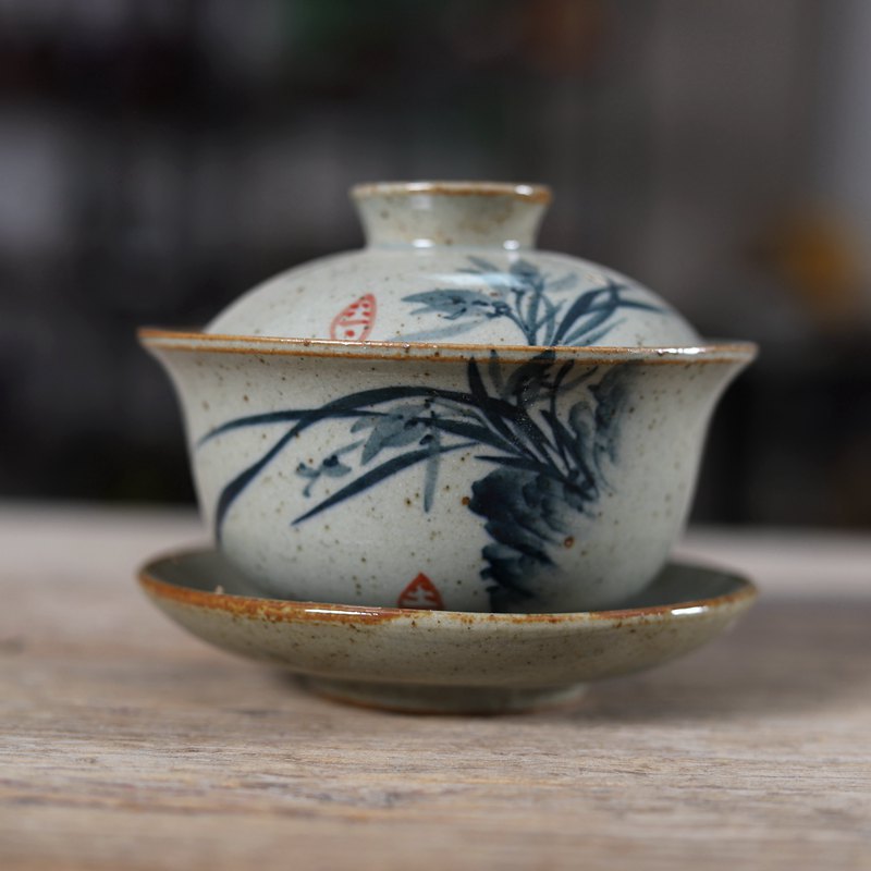 Handpainted Chinese Sancai Gai - مراجعة Matcha Bowl Chawan وسعره