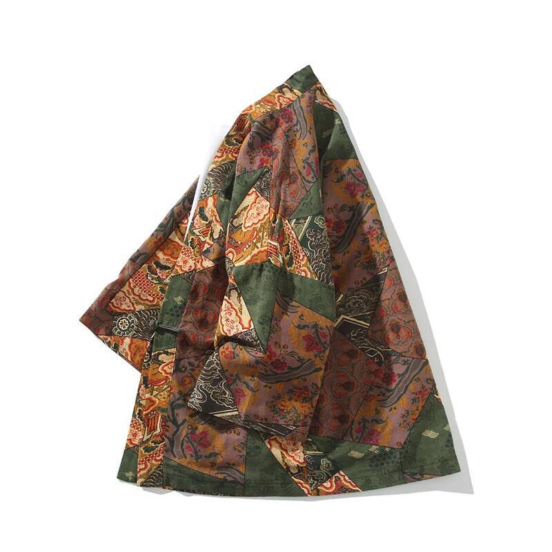 Ethnic Style Print Yukata Men  - مراجعة Kimono Yukata Cotton وسعره