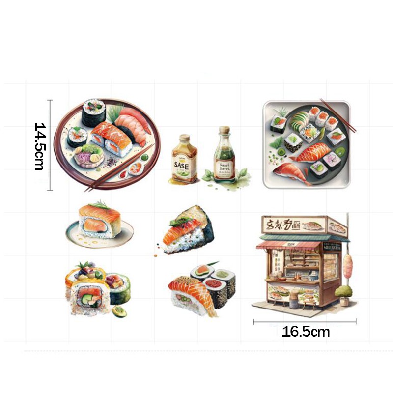 Japanese Food Sushi Sticker 3D - مراجعة Japanese Food Lifestyle وسعره